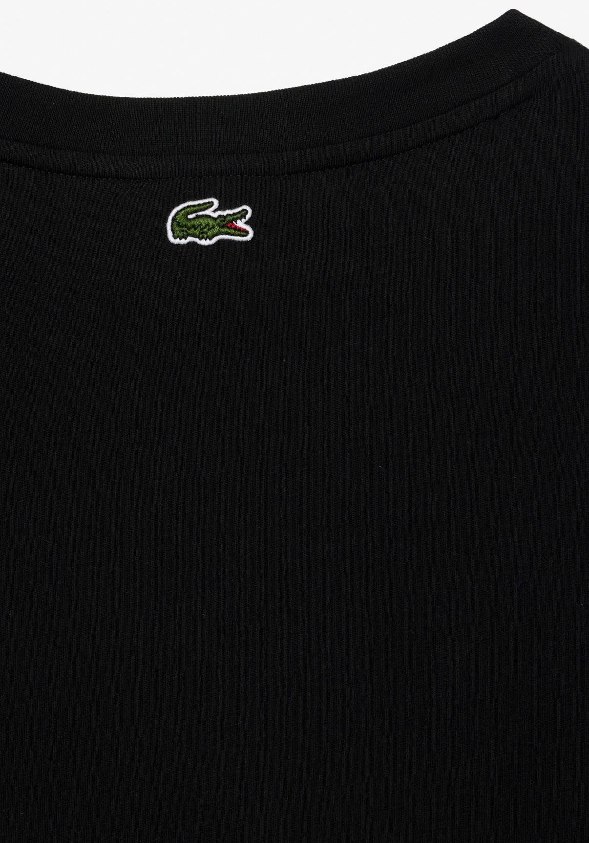 BLACK Lacoste mit Markenlabel T-Shirt