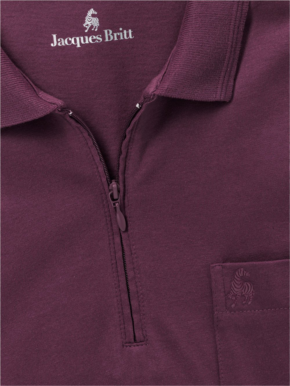 Jacques Britt Langarm-Poloshirt Superweich mit hohem Baumwoll-Anteil