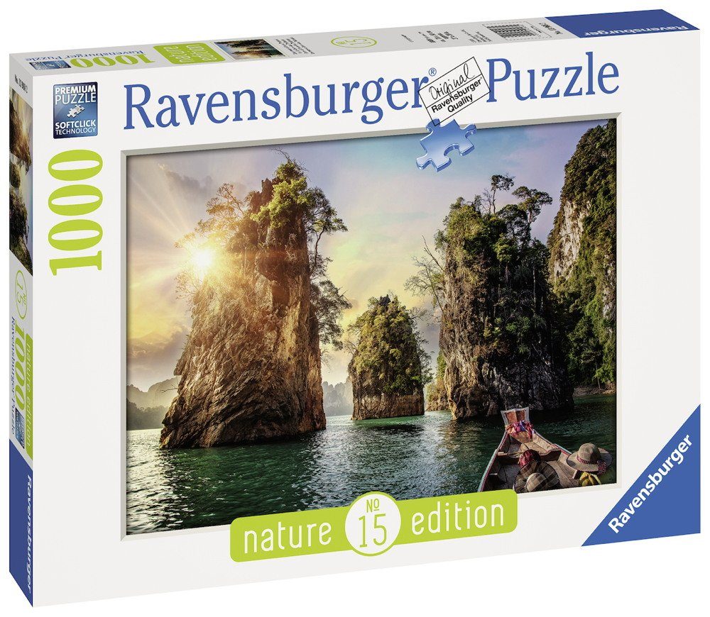 Ravensburger Puzzle 1000 Teile Puzzle Three rocks in Cheow, Thailand 13968, 1000 Puzzleteile