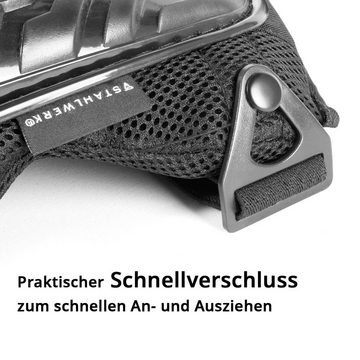 STAHLWERK Knieprotektor Profi Knieschoner / Knieschützer / Kniepolster (Packung, 1-tlg), formstabil, hochbelastbar und abriebfest - Universalgröße