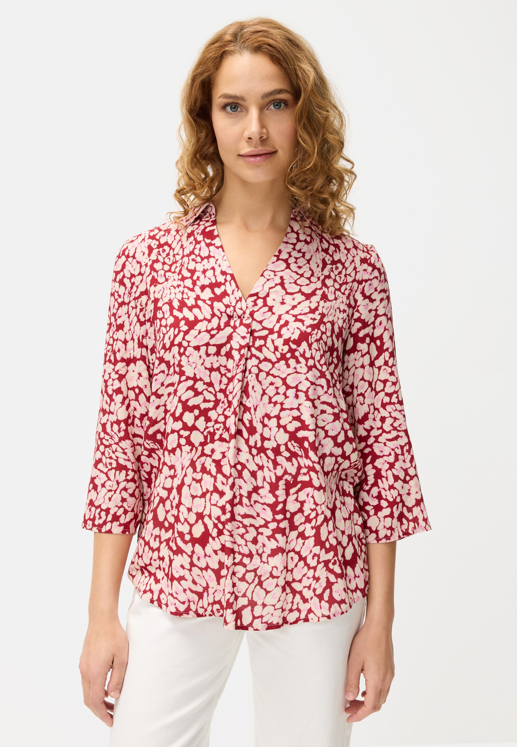 LASCANA Schlupfbluse mit 3/4-Ärmeln, elegante Damenbluse mit Animalprint günstig online kaufen