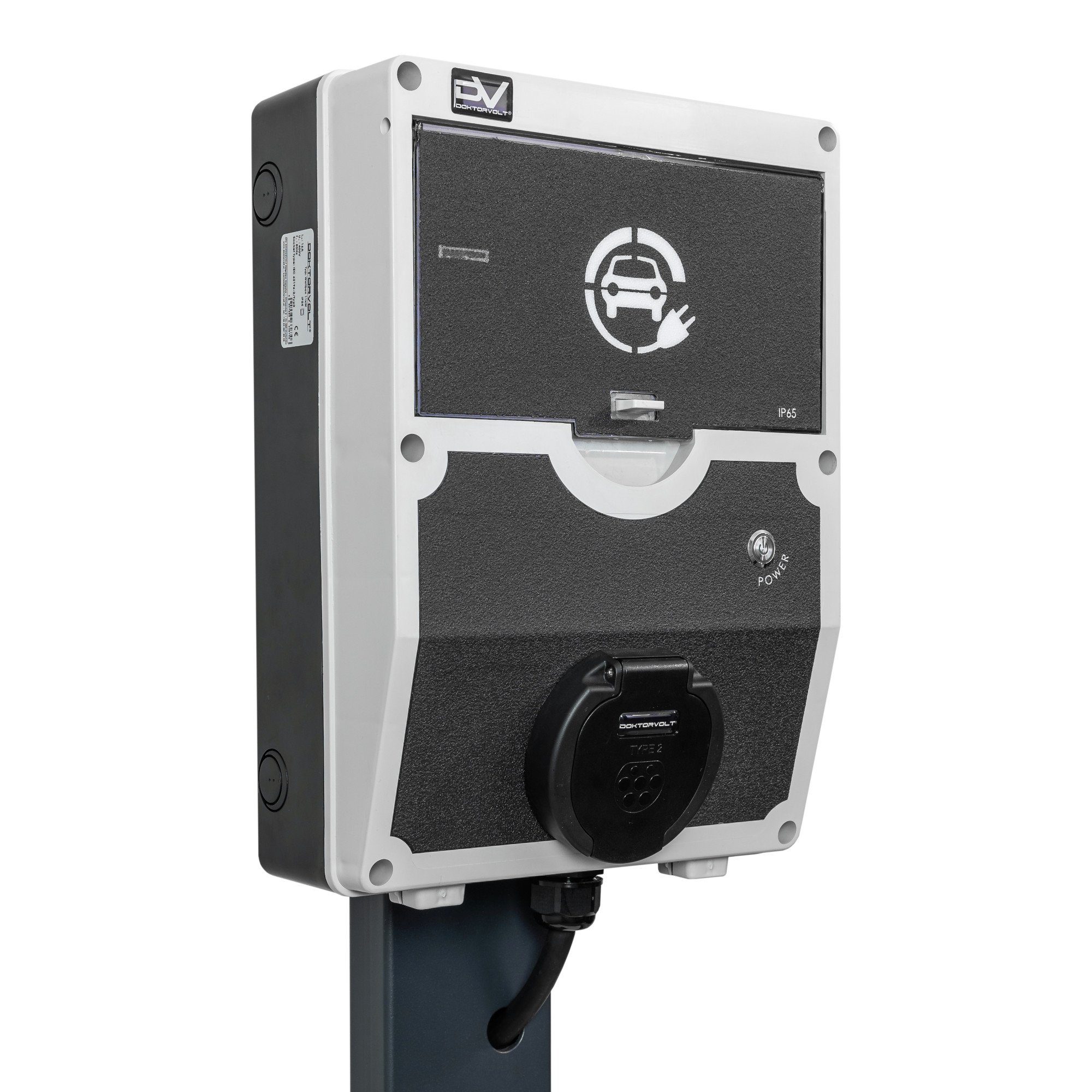 Doktorvolt Elektroauto-Ladestation WALLBOX 11 kW 22 kW Typ 2 Standsäule Ladestation für Elektrofahrzeuge, 11-St.