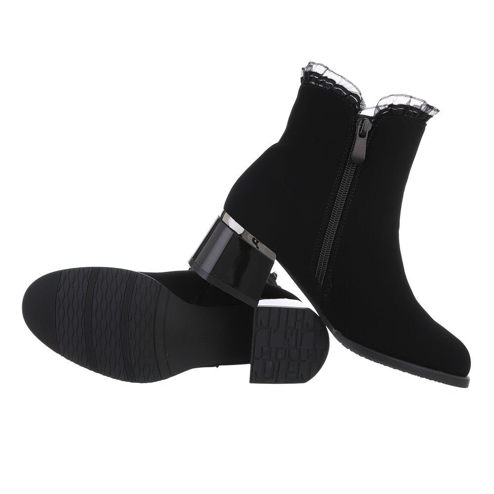Ital-Design Damen Elegant Stiefelette (84633902) Blockabsatz günstig online kaufen