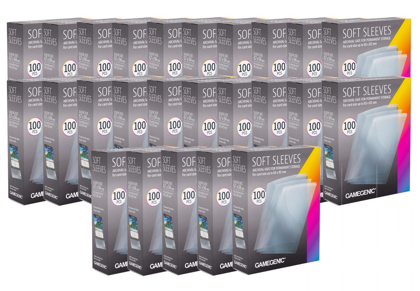 Gamegenic Sammelkarte 25x 100 Soft Sleeves 67x94mm Clear