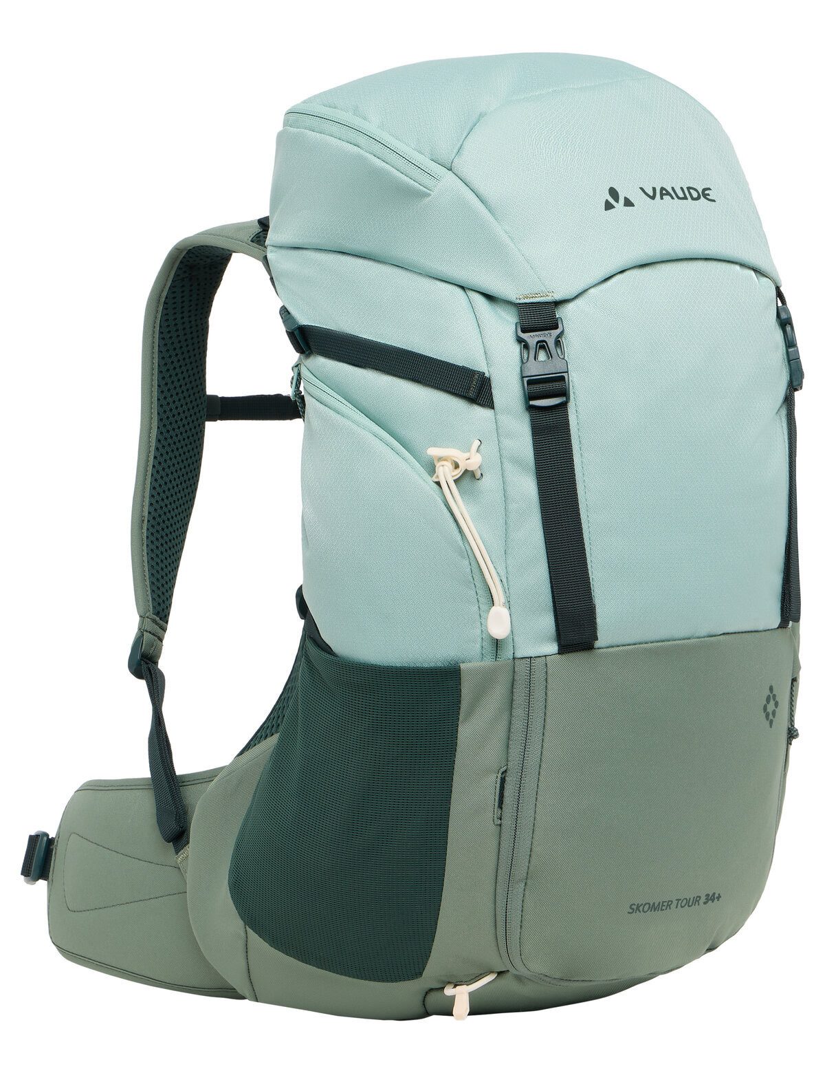 VAUDE Trekkingrucksack Women's Skomer Tour 34+, Damen Wanderrucksack mit erweiterbarem Volumen, 34+ Liter