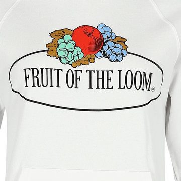 Fruit of the Loom Kapuzensweatshirt leichter Damen Kapuzenpullover mit Vintage-Logo