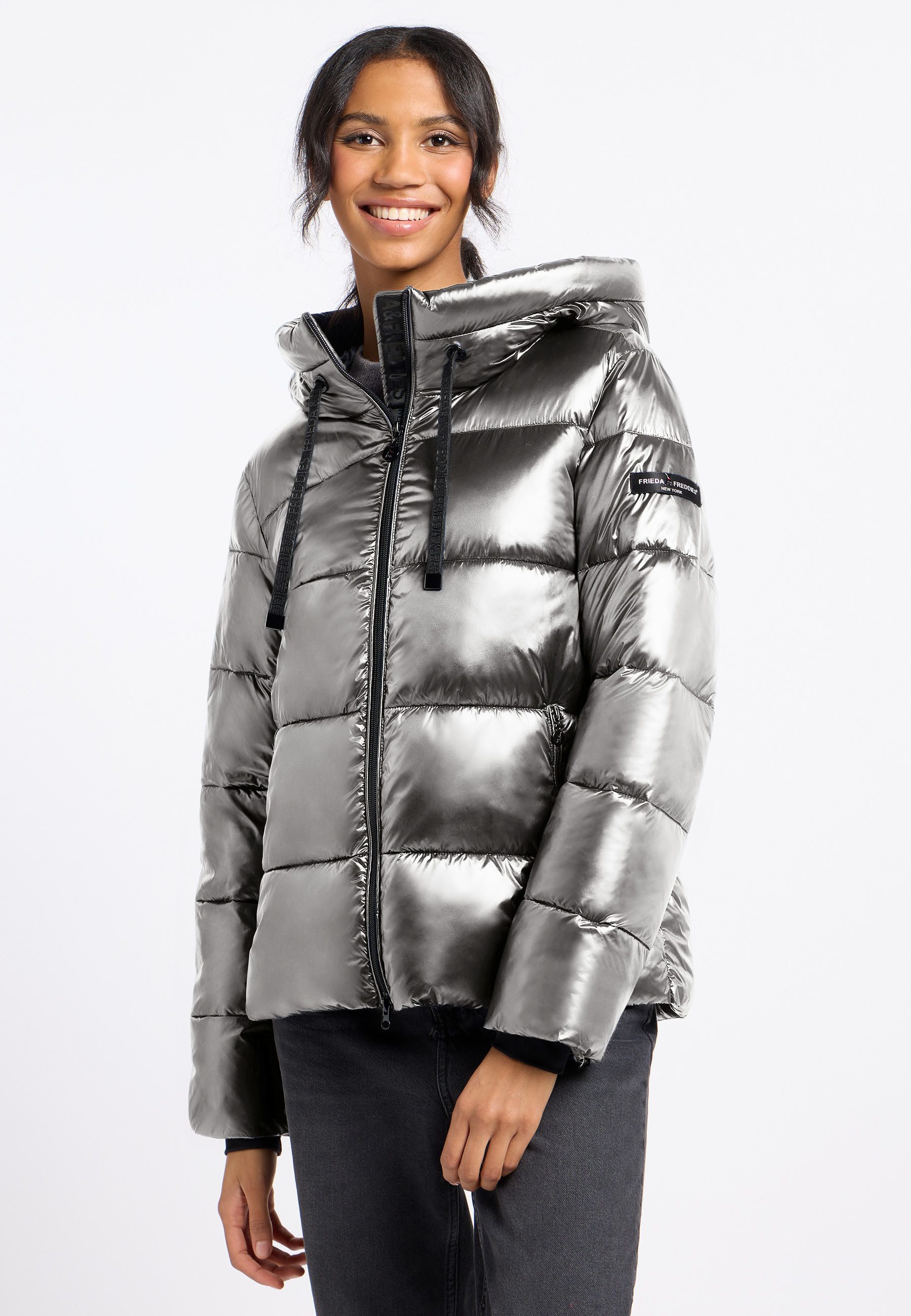 Frieda & Freddies Winterjacke Frieda & Freddies Steppjacke mit Kapuze