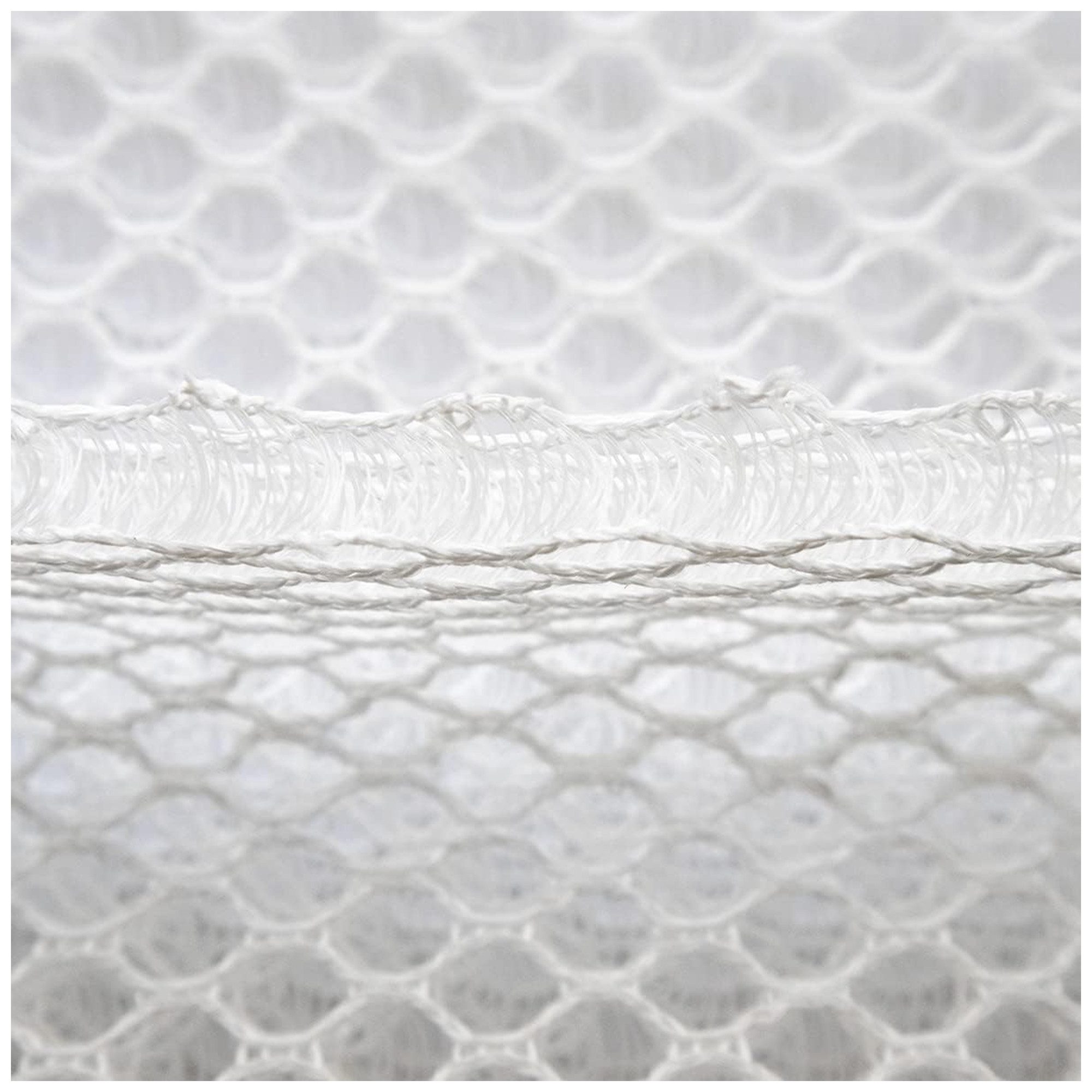 Ch.Cabanski Stoff Matratzenunterlage Abstandsgewirke 10mm Air Mesh - 2m Breit - Weiss, 3D-Abstandsgewirke für optimale Belüftung und Klimaregulierung