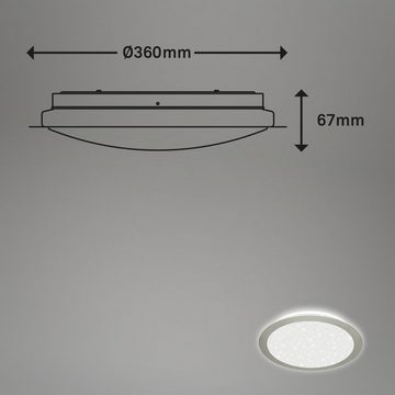 Briloner Leuchten LED Deckenleuchte 3089-012, LED fest verbaut