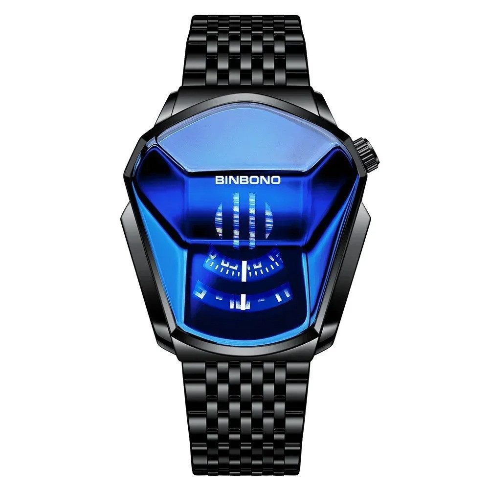 Quarzuhr Armbanduhr Herren Edelstahl Herrenuhr Analog Wasserdicht Uhr