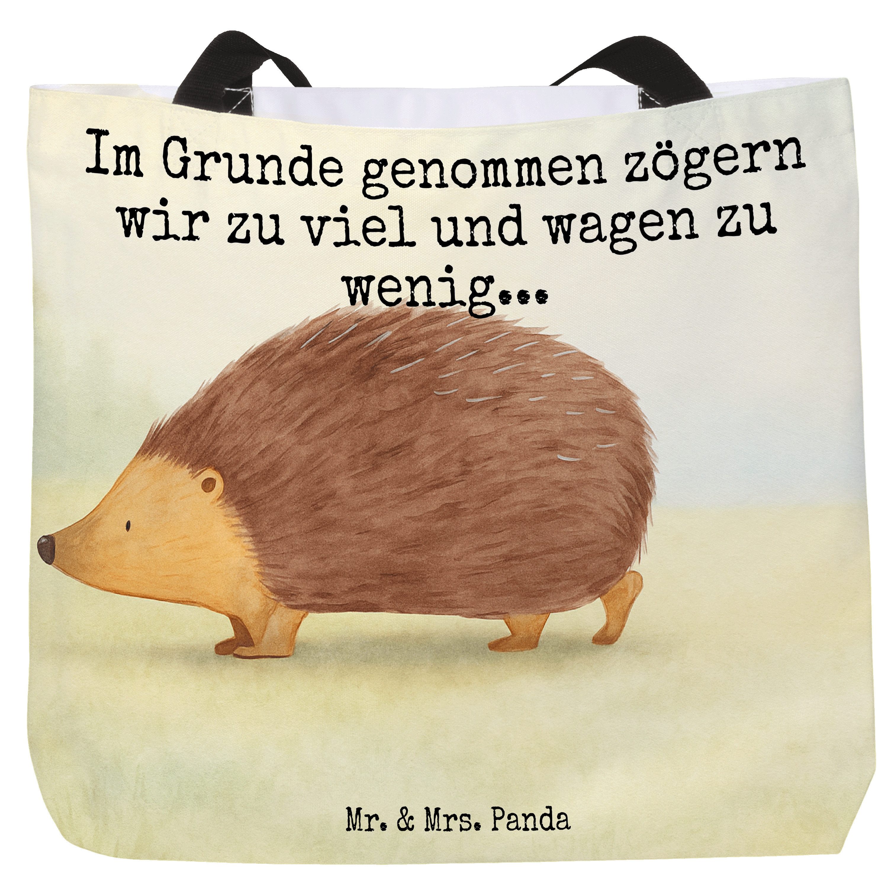 Shopper Igel Herzen Design, Schultasche, Weiß, Strandtasche, Beutel, Liebe, H