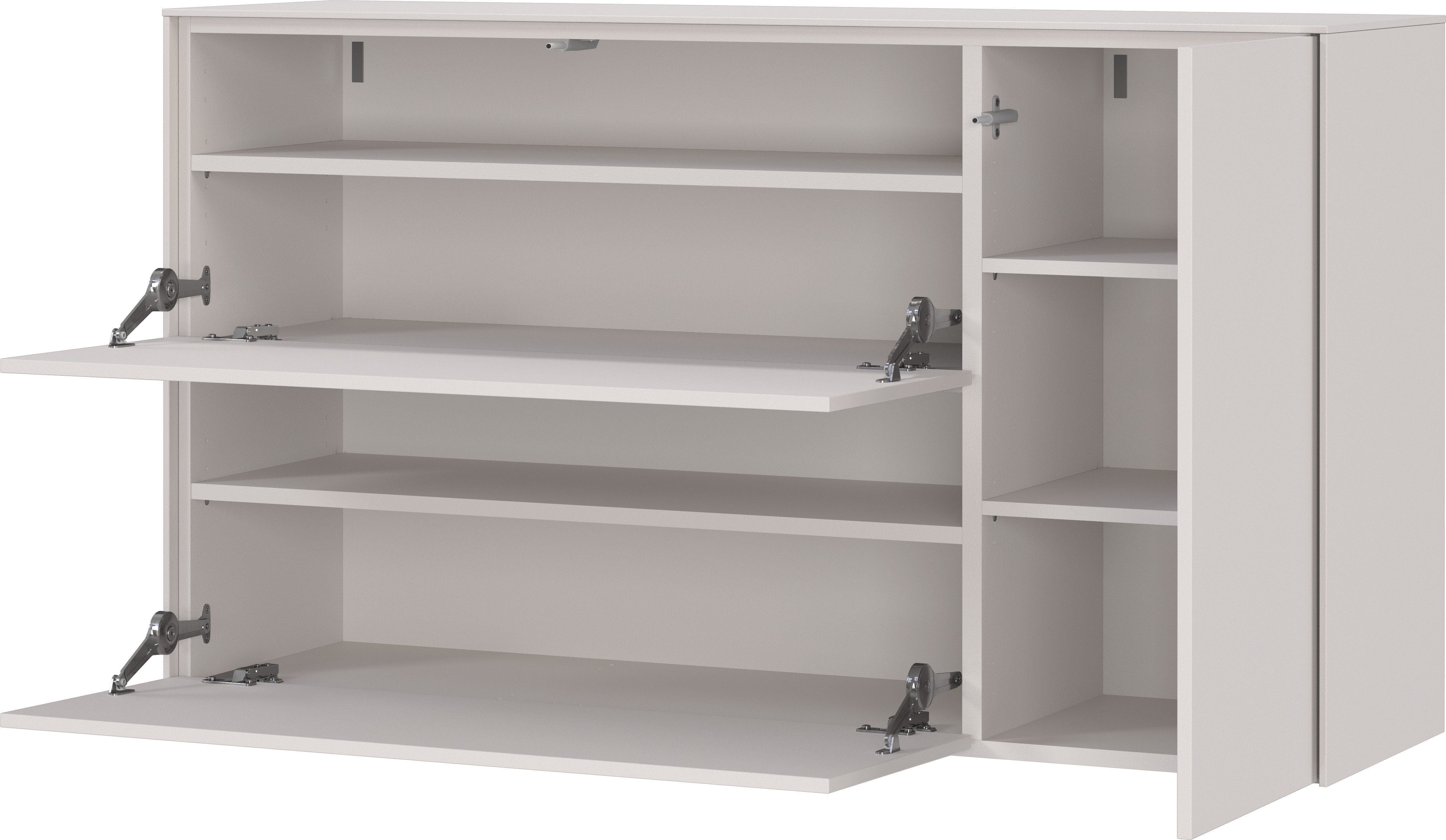GERMANIA Schuhschrank Lomena (1-St) Breite: 137 cm,Push-to-open, verstellbare Böden, hängende Montage – Bild 4 von 5