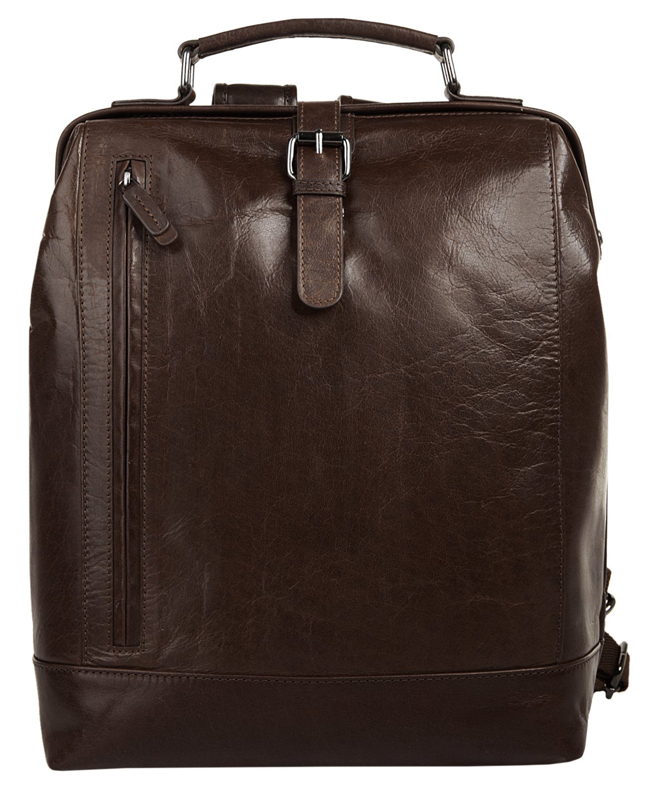 X-Zone Laptoprucksack, echt Leder günstig online kaufen