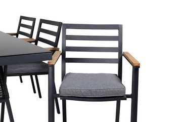 ebuy24 Garten-Essgruppe Dallas Gartenset Tisch 90x193cm und 6 Stühle Brasi