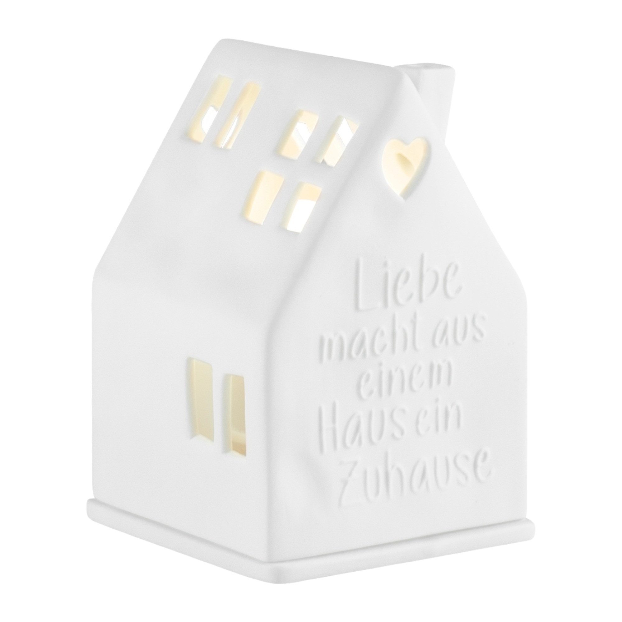 Räder Teelichthalter räder Lichthaus Liebe macht aus einem Haus Porzellan W günstig online kaufen