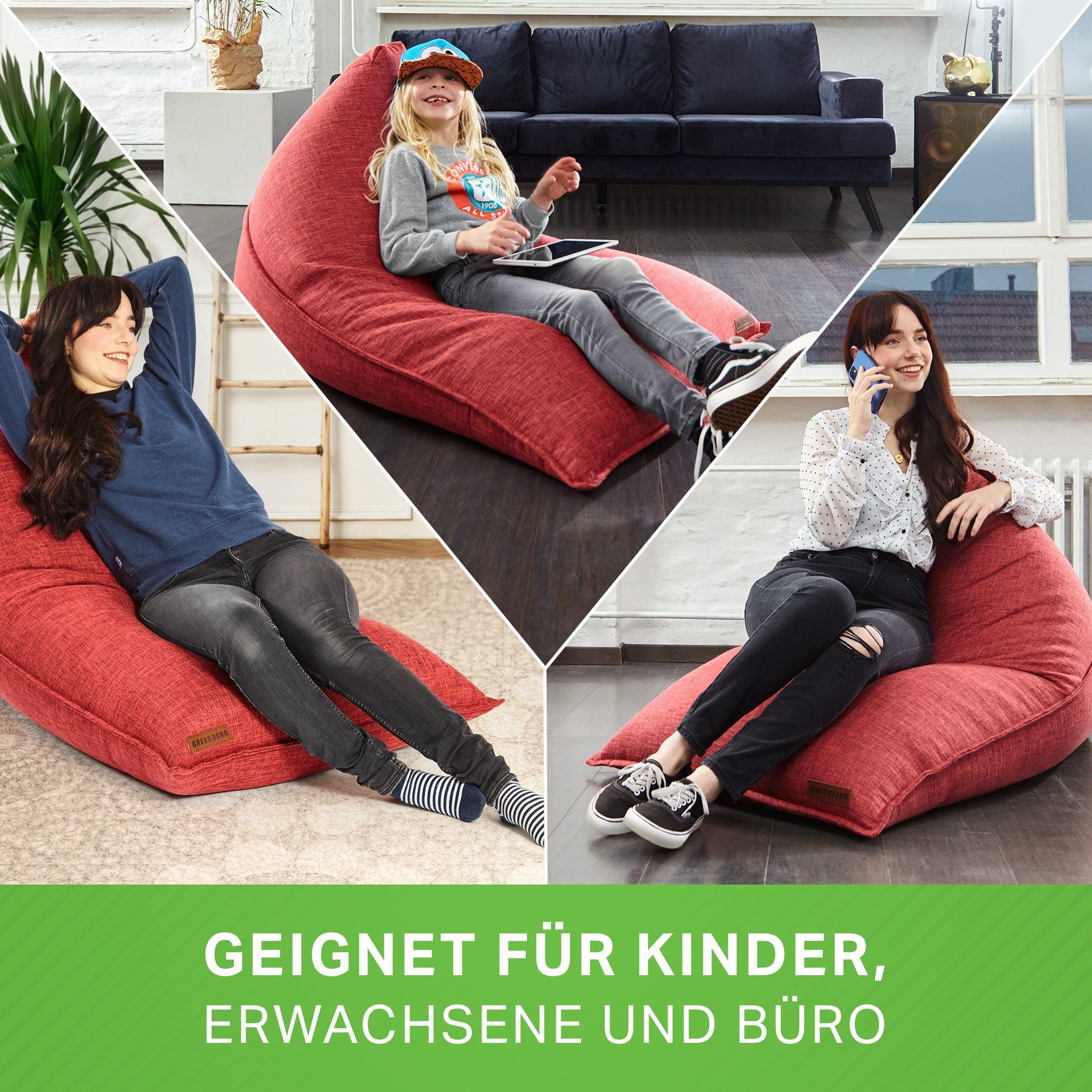 Green Bean Sitzsack Triangle (Indoor XXL günstig online kaufen