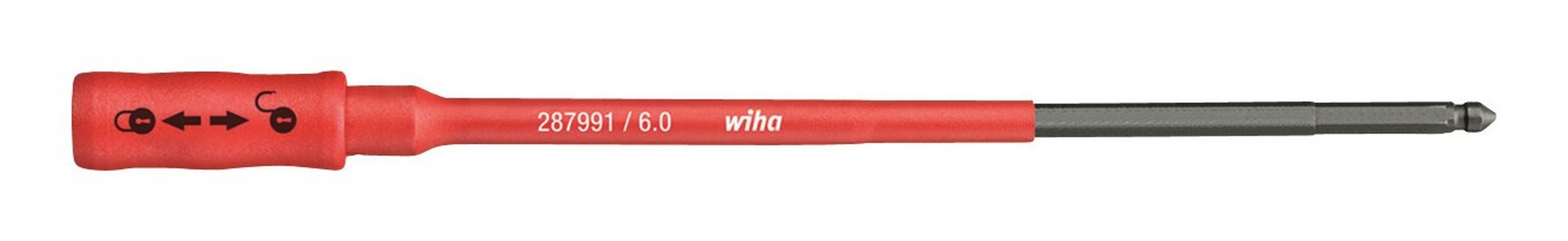 Wiha Schraubendreher, Bithalter slimTorque für Bits 6 mm
