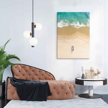 ArtMind XXL-Wandbild Sand Bay, Premium Wandbilder als Poster & gerahmte Leinwand in verschiedenen Größen, Wall Art, Bild, Canvas
