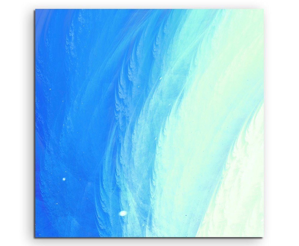 Sinus Art Leinwandbild Künstlerische Fotografie – Hellblaue  Meeresoberfläche auf Leinwand