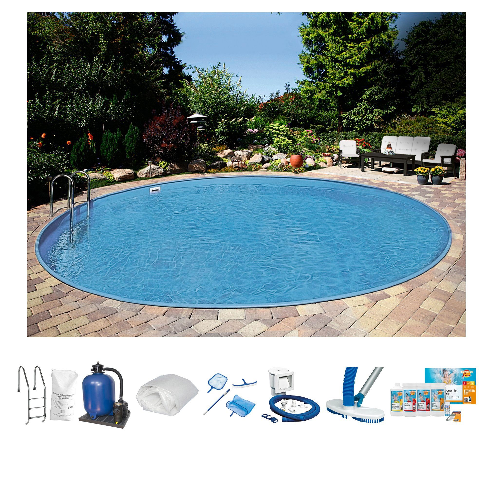 Clear Pool Rundpool PREMIUM IBIZA (Komplett-Set, günstig online kaufen