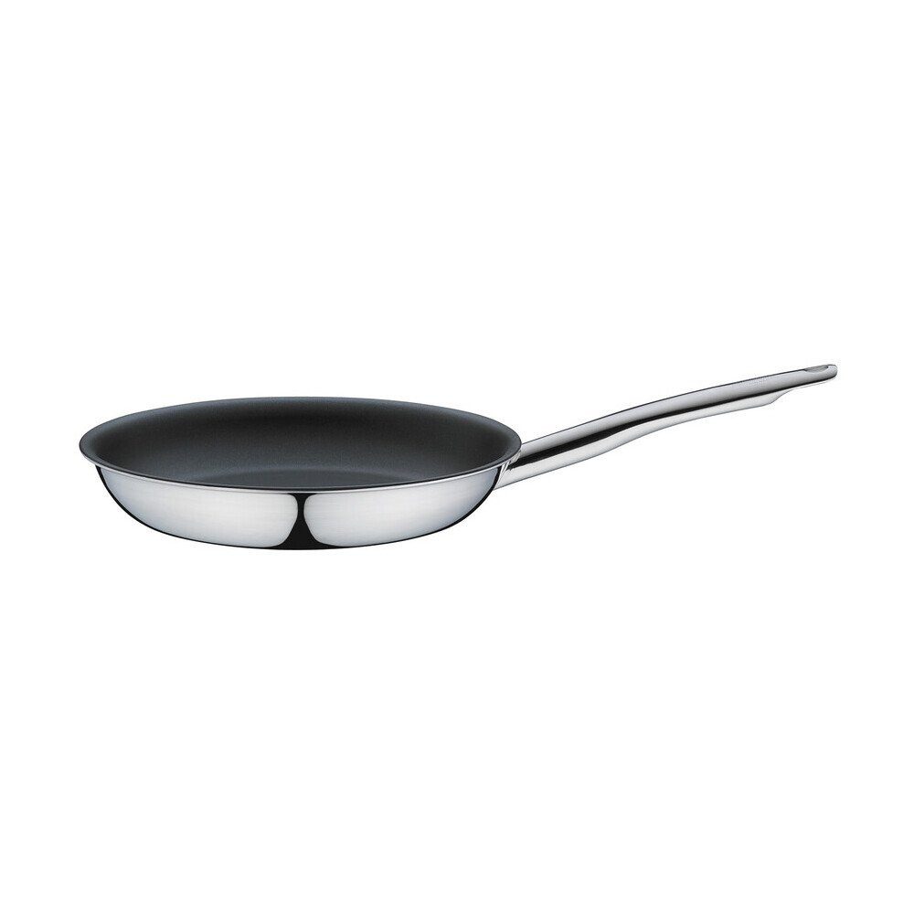 Spring Bratpfanne Bratpfanne flach 24 cm Vulcano Classic, (1-tlg), Edelstahl mit Aluminiumkern (5-lagig), nicht spülmaschinengeeignet