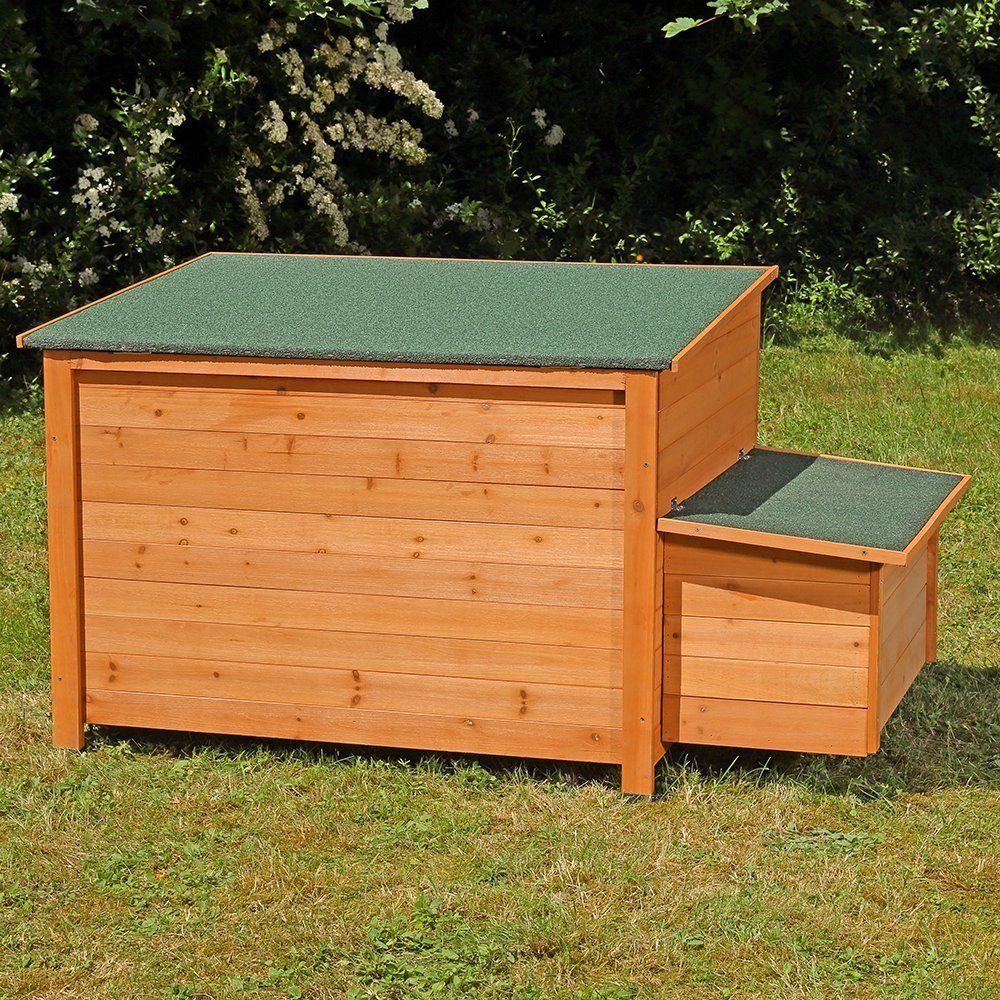 Melko Hühnerstall Hühnerstall Hühnernest aus Holz Hühner Käfig Legenest Kleintier Stall, Aufklappbares Dach