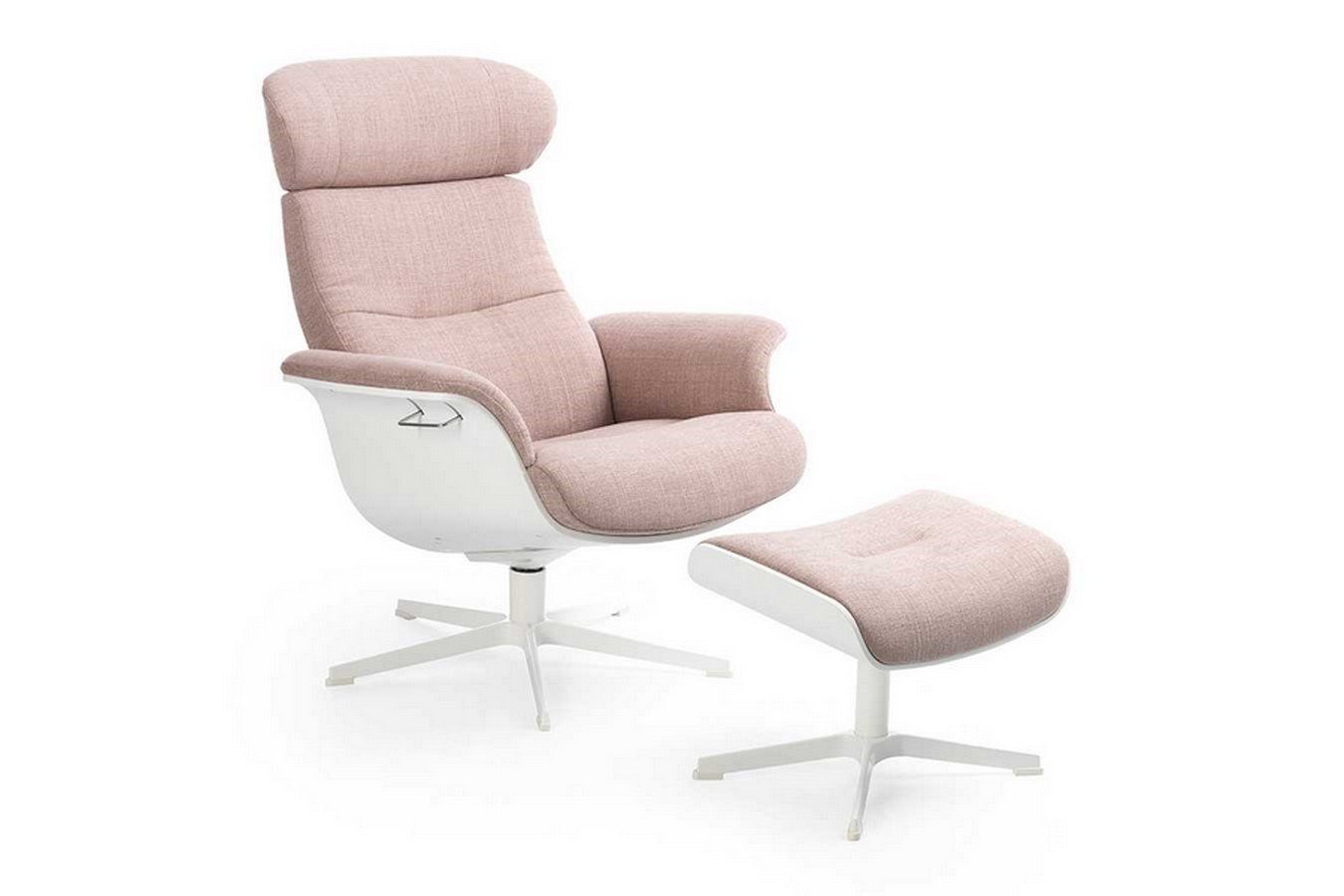 daslagerhaus Stoff Timeout ohne living in aus Drehsessel Conform pink Loungesessel