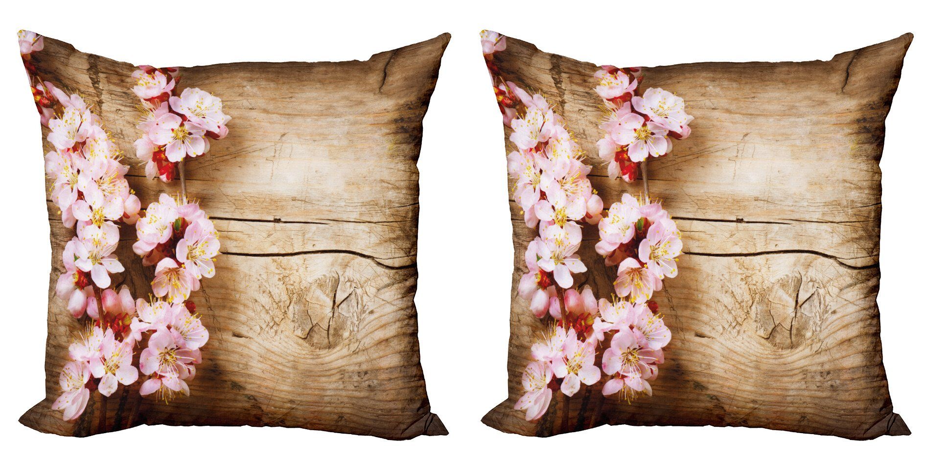 Stück), Digitaldruck, (2 Abakuhaus Spring Kissenbezüge Modern Orchard Blumen Doppelseitiger Accent Blossom