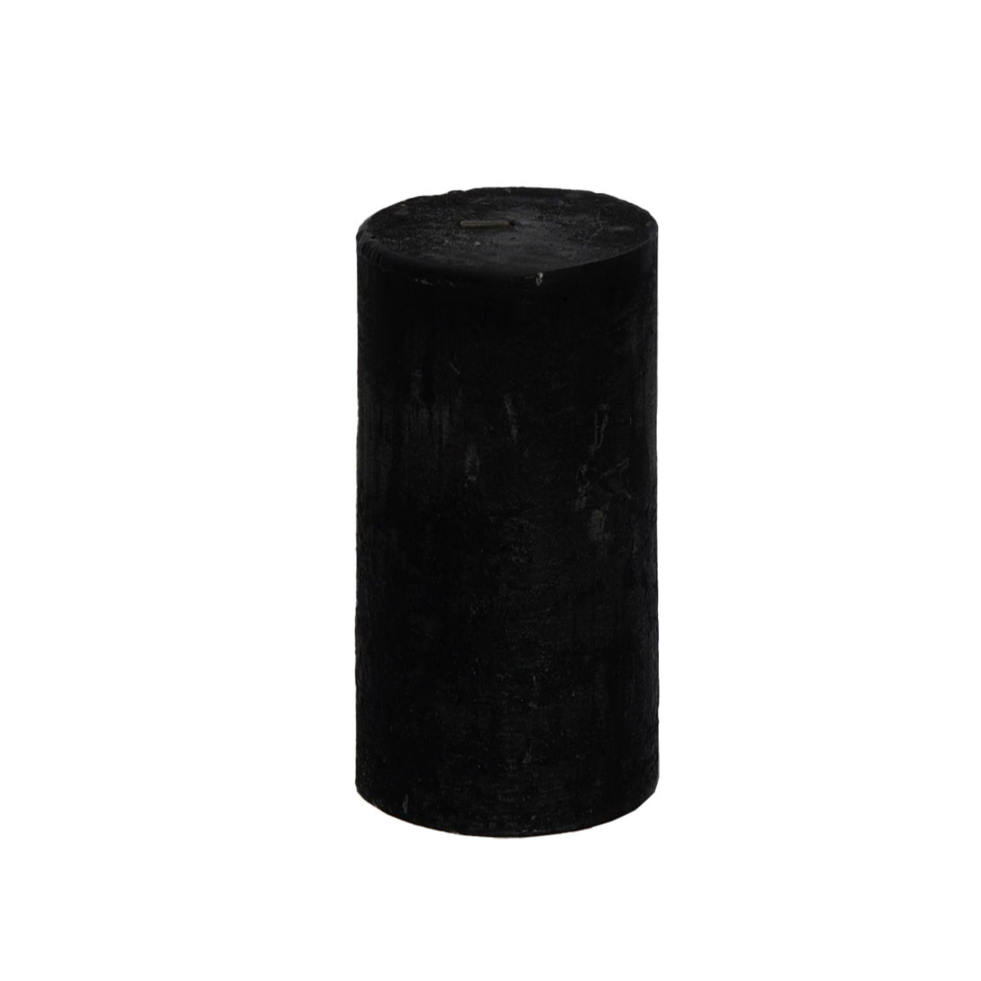 B&S Stumpenkerze Kerze Frostoptik schwarz Ø 10 x 20 cm günstig online kaufen