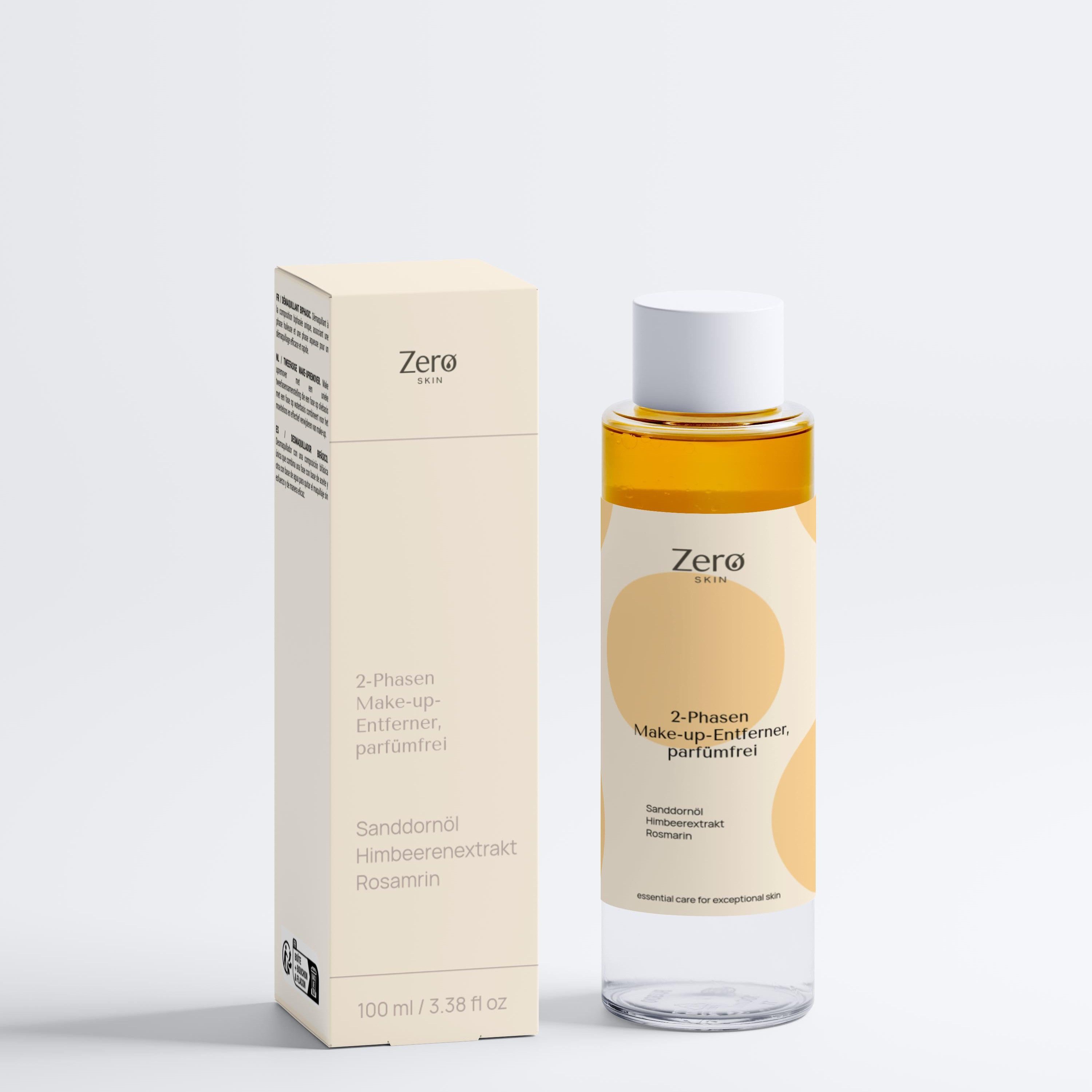 Zero Skin Make-up-Entferner 2-Phasen Make-up-Entferner, parfümfrei - 100 ml