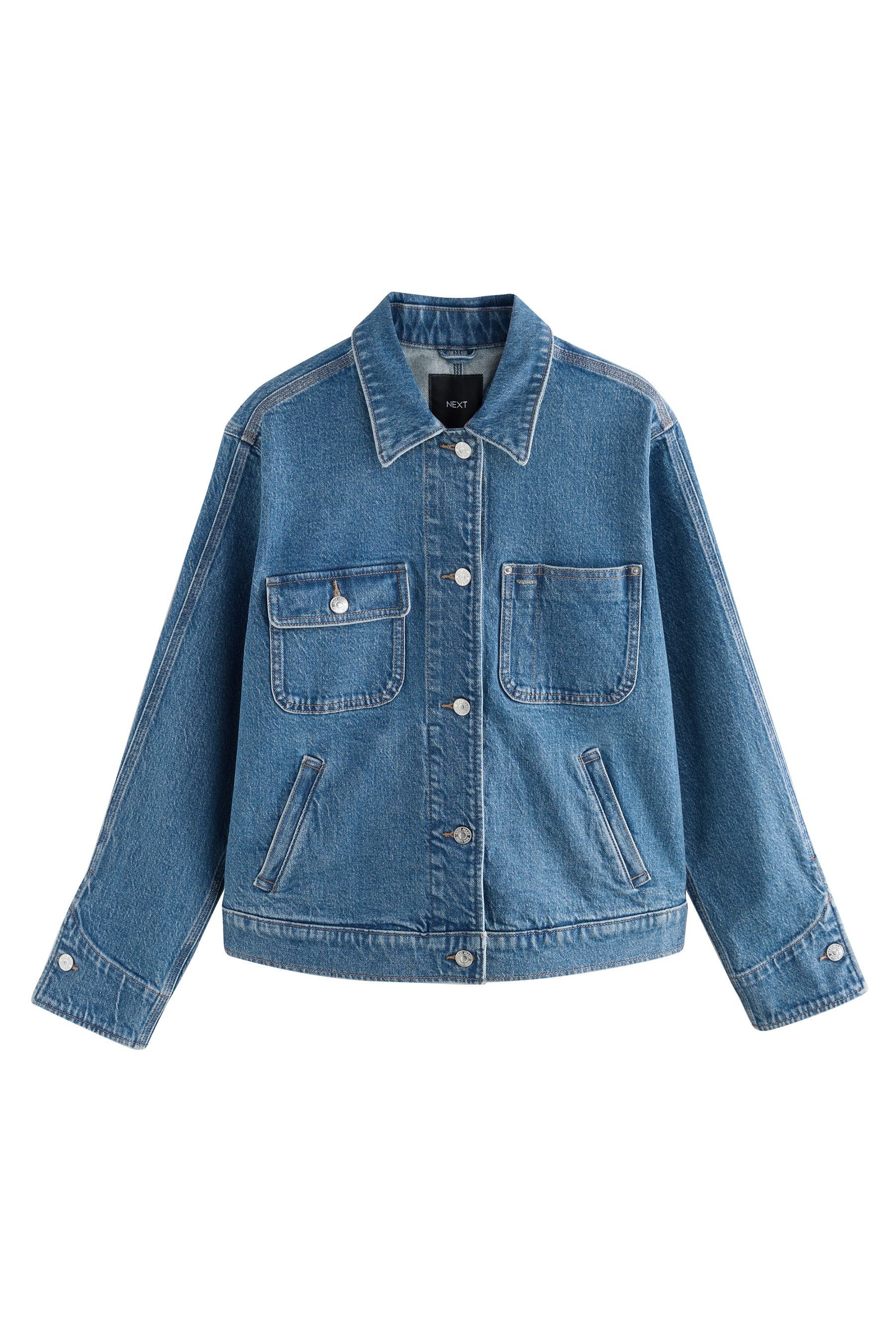 Next Jeansjacke Jeansjacke im Arbeitsstil (1-St) günstig online kaufen