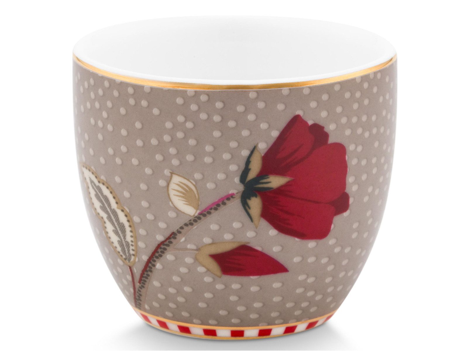 PiP Studio Eierbecher Blooming Tales Fantasy Khaki Eierbecher 4cm Set4