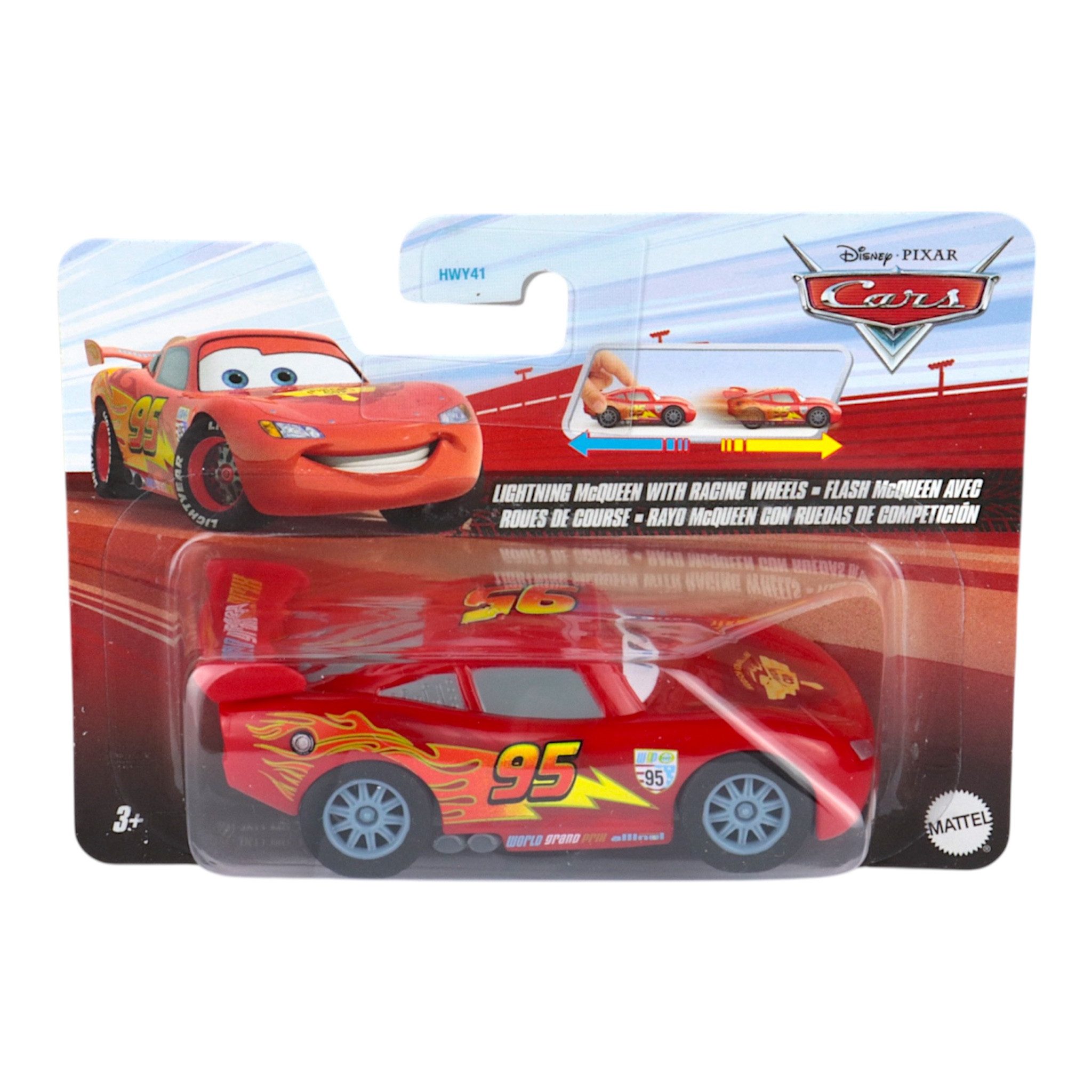 Mattel® Spielzeug-Auto Rückziehauto Lightning McQueen - Cars on the Road