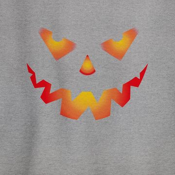 Shirtracer Sweatshirt Halloween Kürbis Gesicht Gruseliger Kürbisgesicht Gruselig Böse (1-tlg) Halloween Kostüme Damen