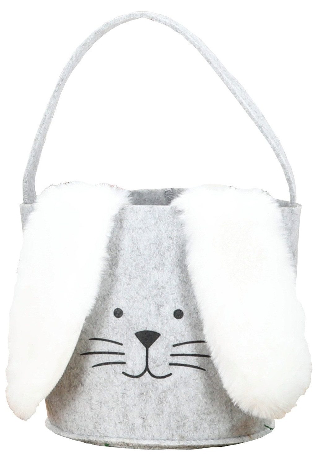 foolonli Osternest Osterkorb Filz Creme Hase Ostertasche Körbchen Ostern Geschenktasche