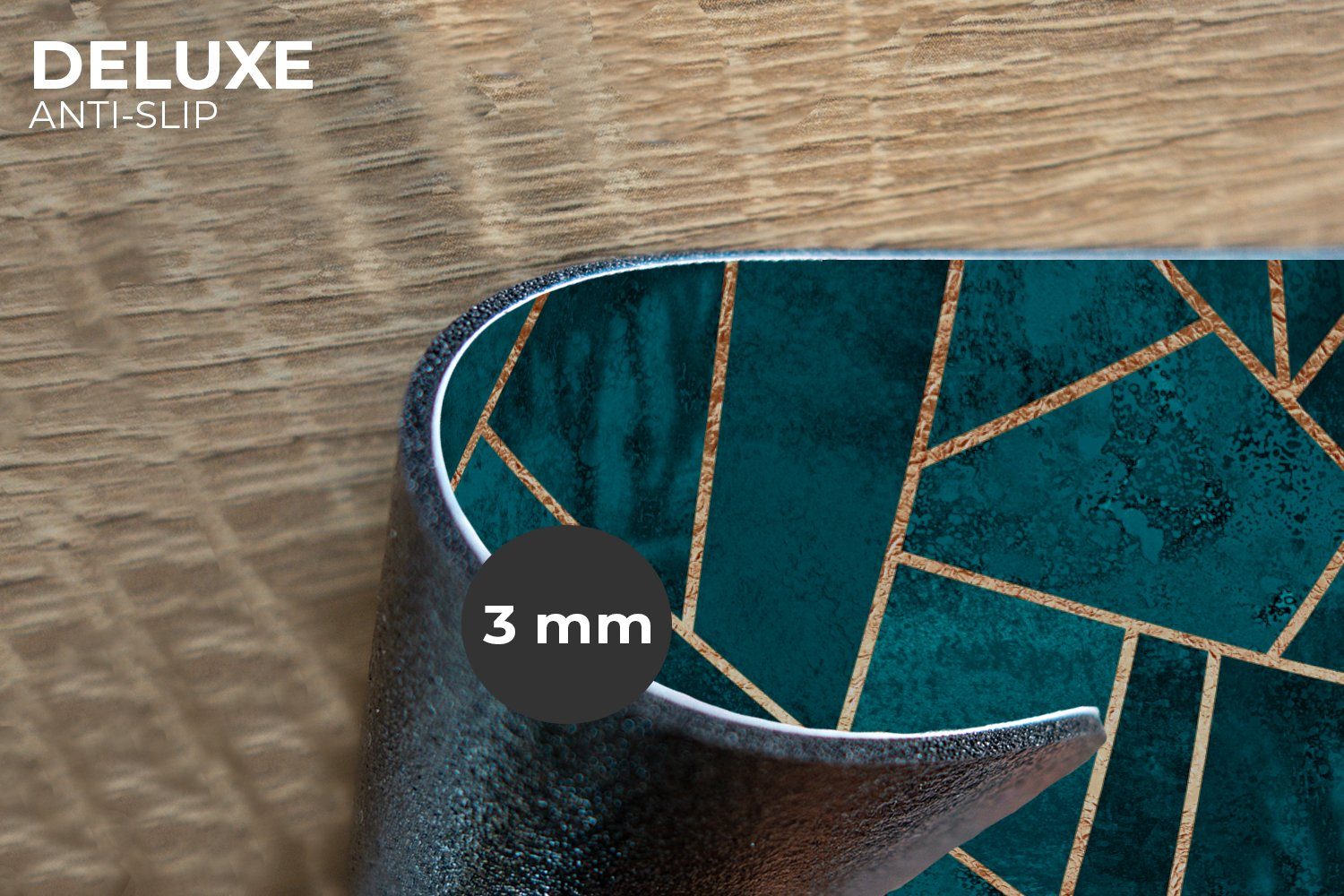 MuchoWow Platzset Steine - Gold - Luxus - Muster - Abstrakt, (6-St), Platzs günstig online kaufen