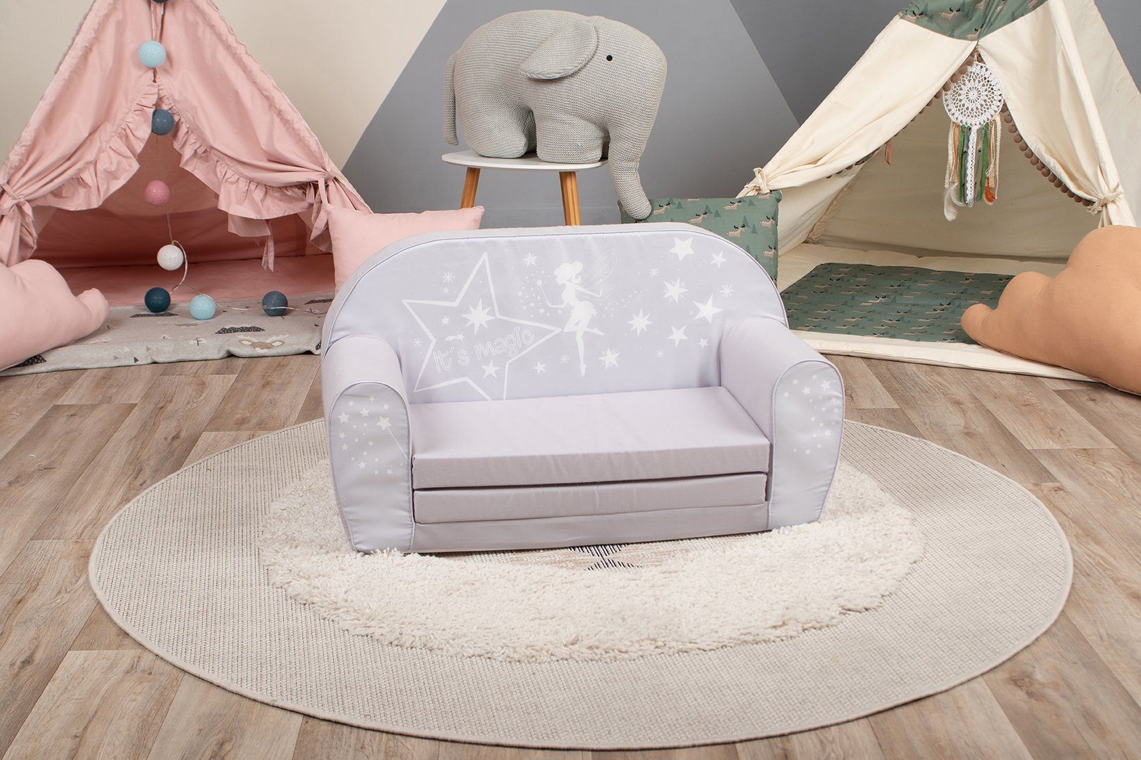 Knorrtoys® Sofa Fairy Grey, für in Kinder; Made Europe