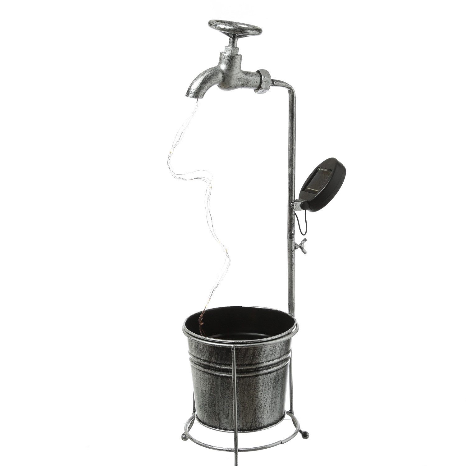 MARELIDA LED Solarleuchte LED Solar Wasserhahn mit Blumentopf Deko Balkon G günstig online kaufen