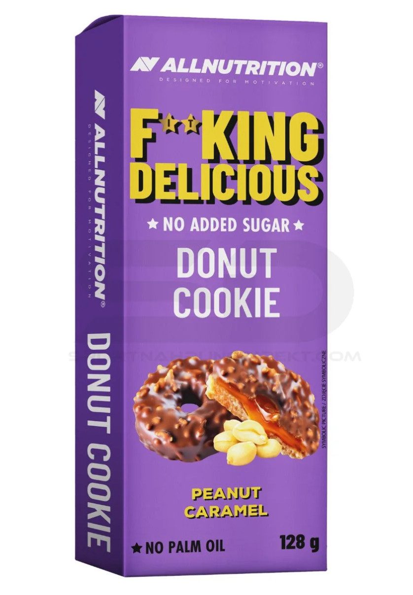 Allnutrition F**KING Delicious DONUTS Cookie 128g Peanut Caramel & Coconut Caramel Keks, 1 er Kein Set à 128 g, ohne Palmöl