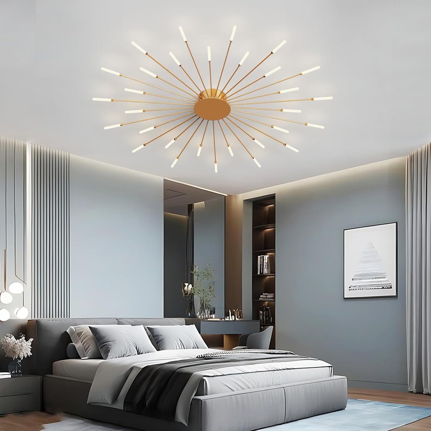 RRBEST Deckenleuchte LED Deckenleuchte Wohnzimmer, Moderne Minimalistische Deckenlampe, Moderne Minimalistische Deckenlampe für Wohnzimmer, Schlafzimmer