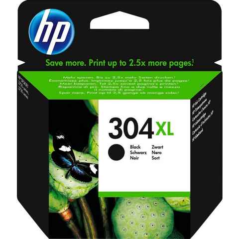 HP 304XL Tintenpatrone (1-tlg., original Druckerpatrone 304 schwarz XL)