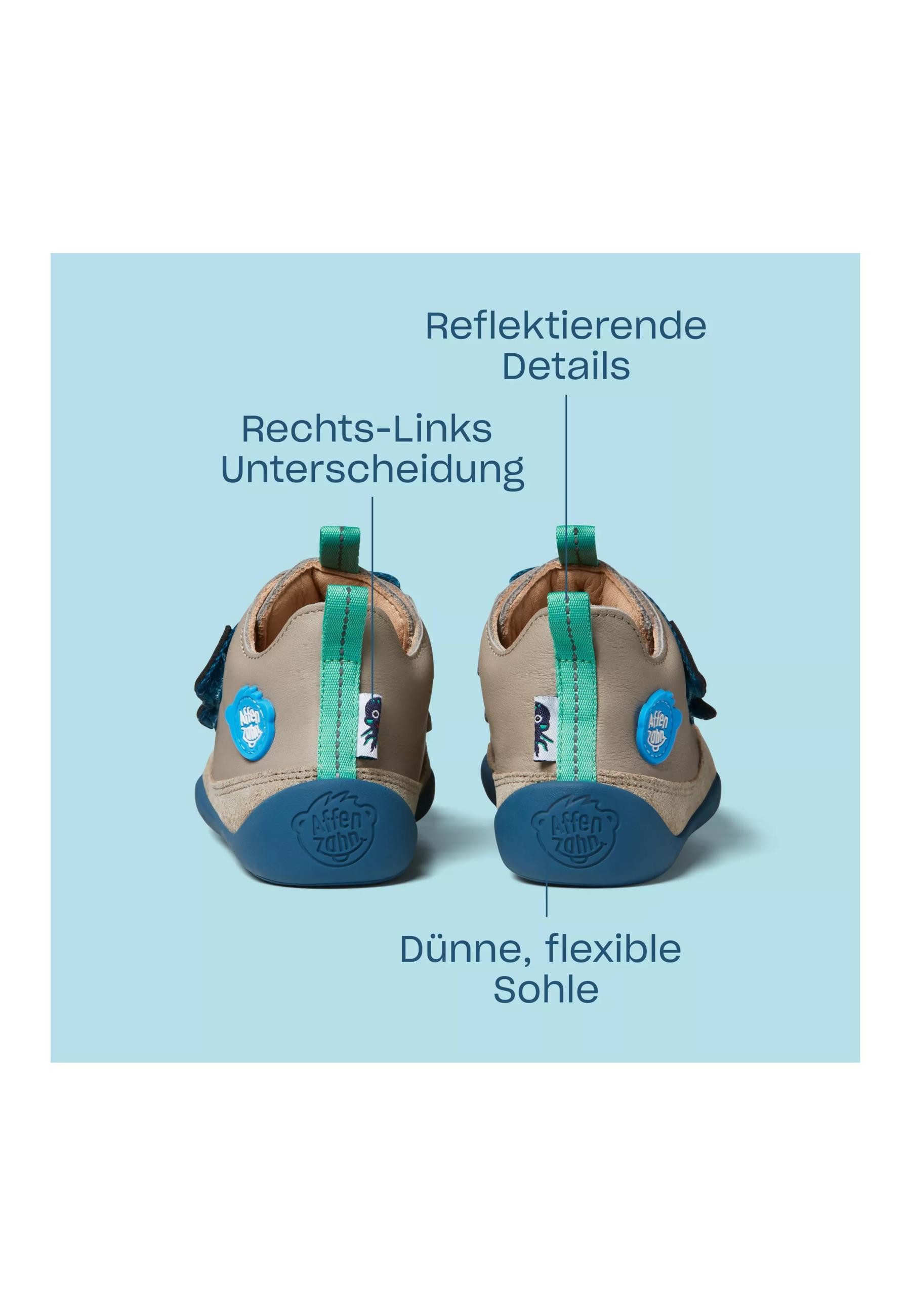 Affenzahn Leder Buddy . Sneaker aus echtem Leder