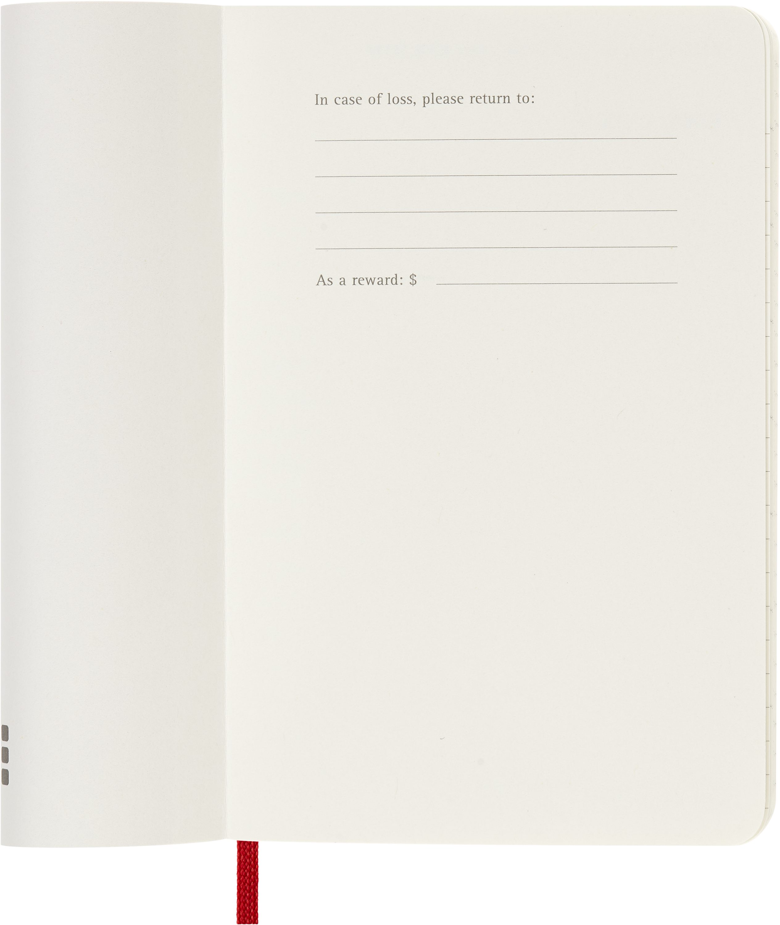 MOLESKINE Buchkalender, MOLESKINE 12 MONATE TAGES NOTIZKALENDER 2027 - SOFTCOVER - P/A6 - ROT