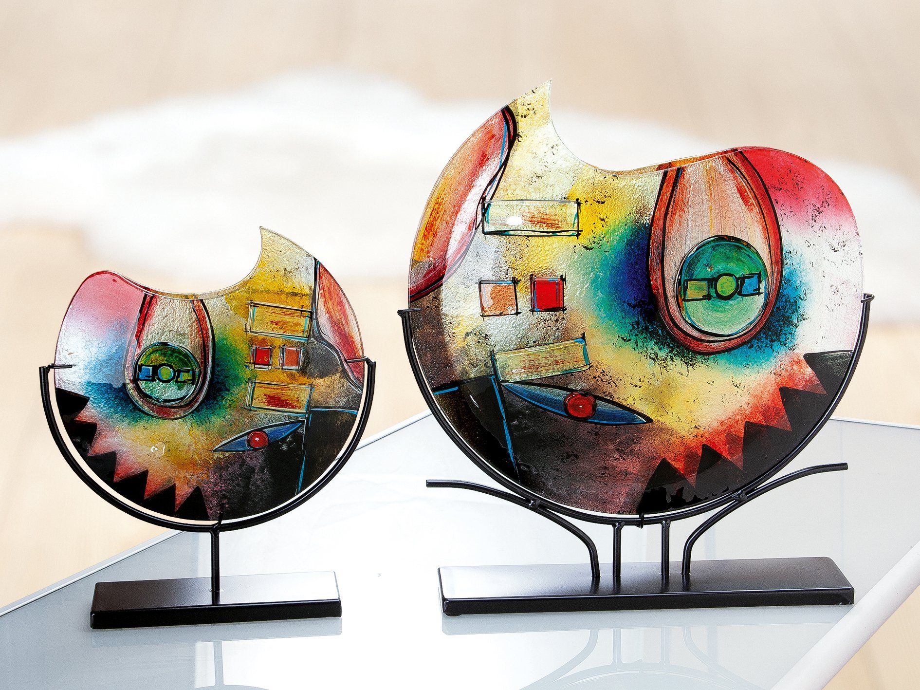 GILDE GLAS art Dekovase Confuso (1 günstig online kaufen