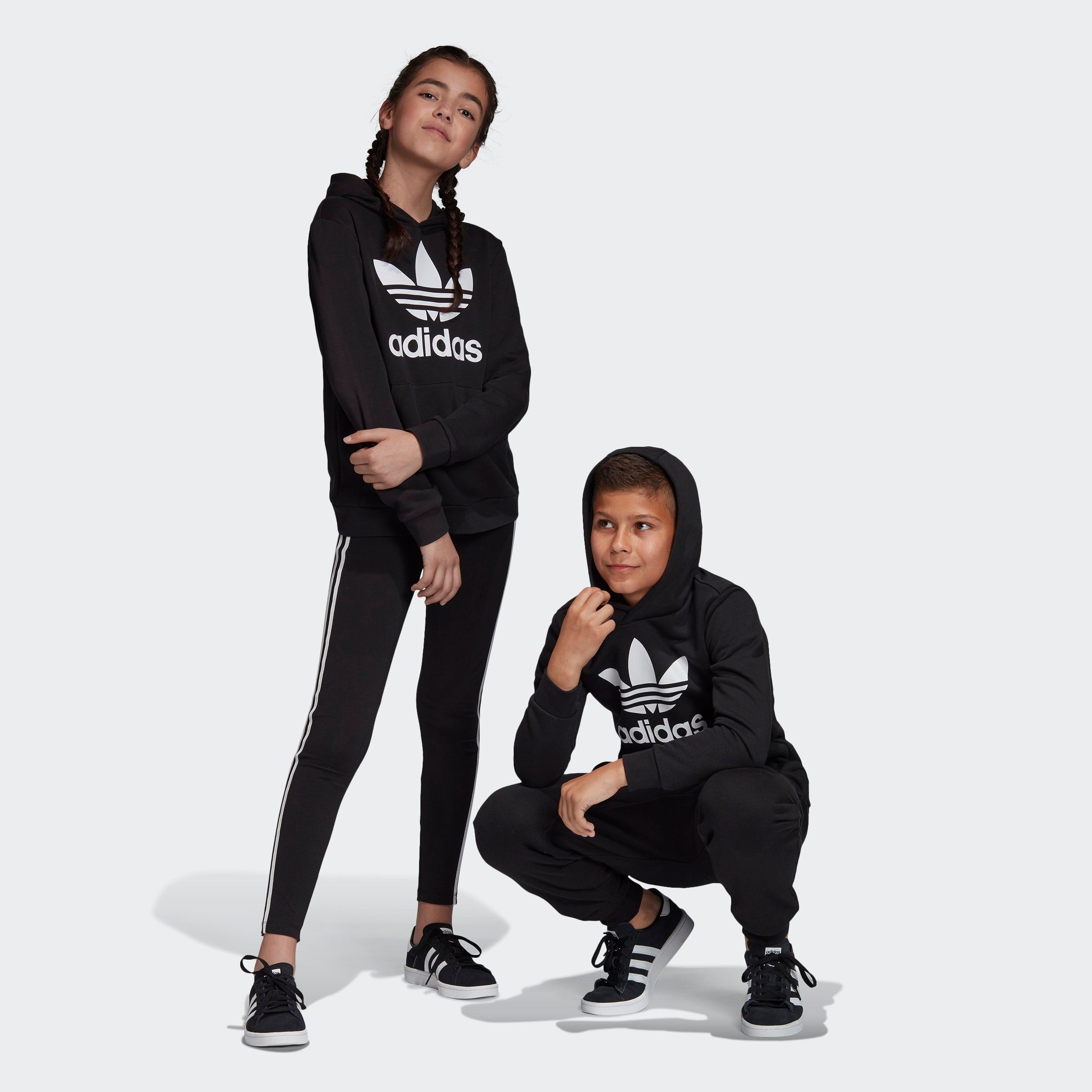 Originals Black White / HOODIE Sweatshirt adidas TREFOIL