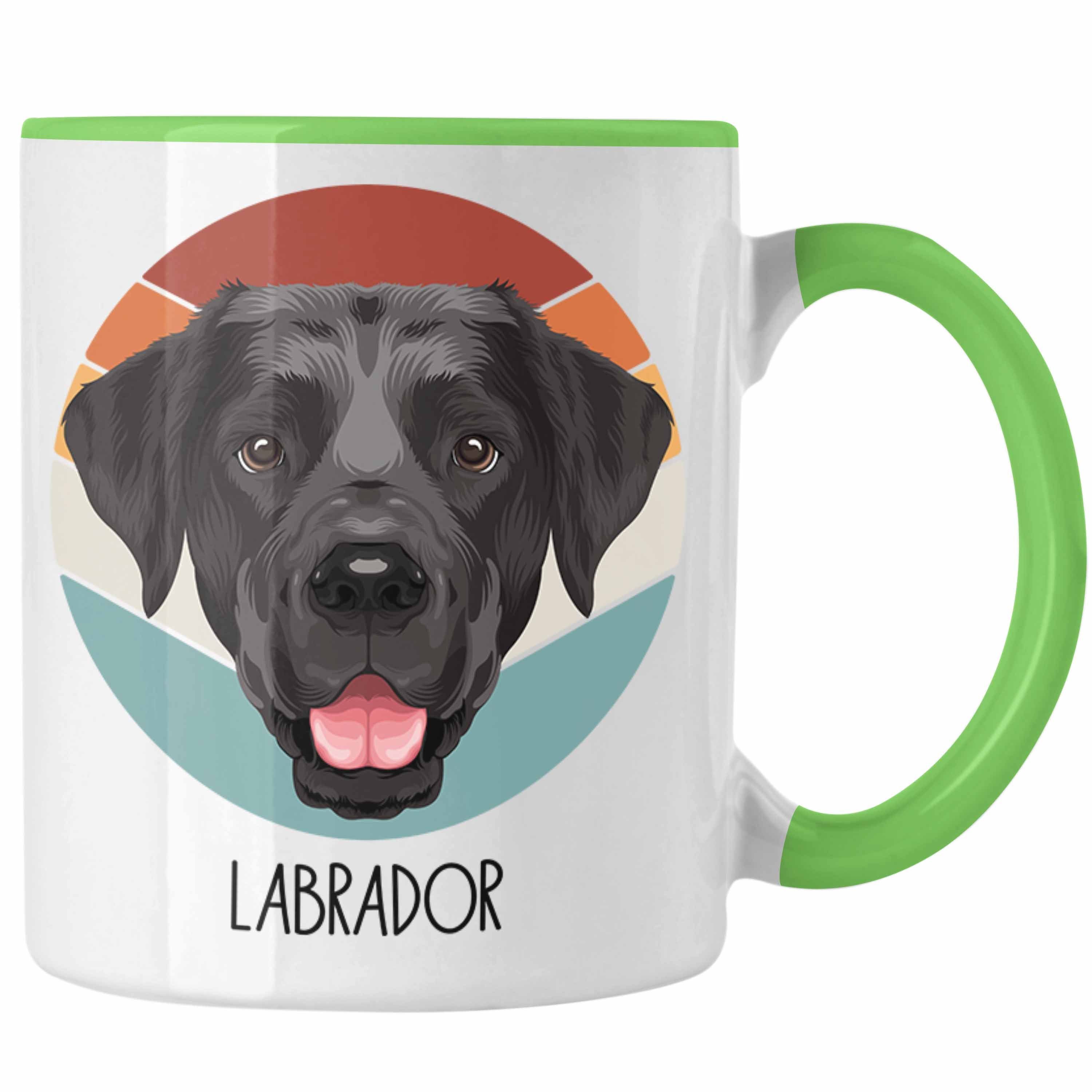 Trendation Tasse Labrador Besitzer Tasse Geschenk Lustiger Spruch Geschenkidee Labrador Grün