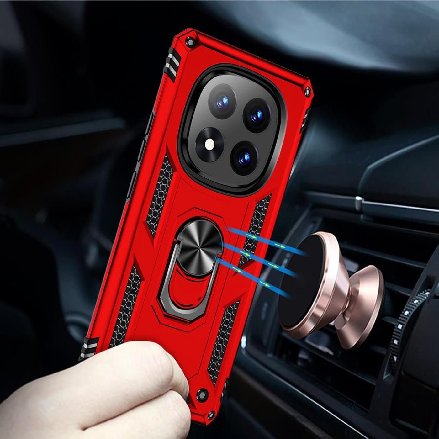 CoolGadget Handyhülle Armor Shield Case für Xiaomi Redmi Note 14 Pro 5G 6,67 Zoll, Outdoor Cover mit Magnet Ringhalterung Hülle für Redmi Note 14 Pro 5G – Bild 4 von 5