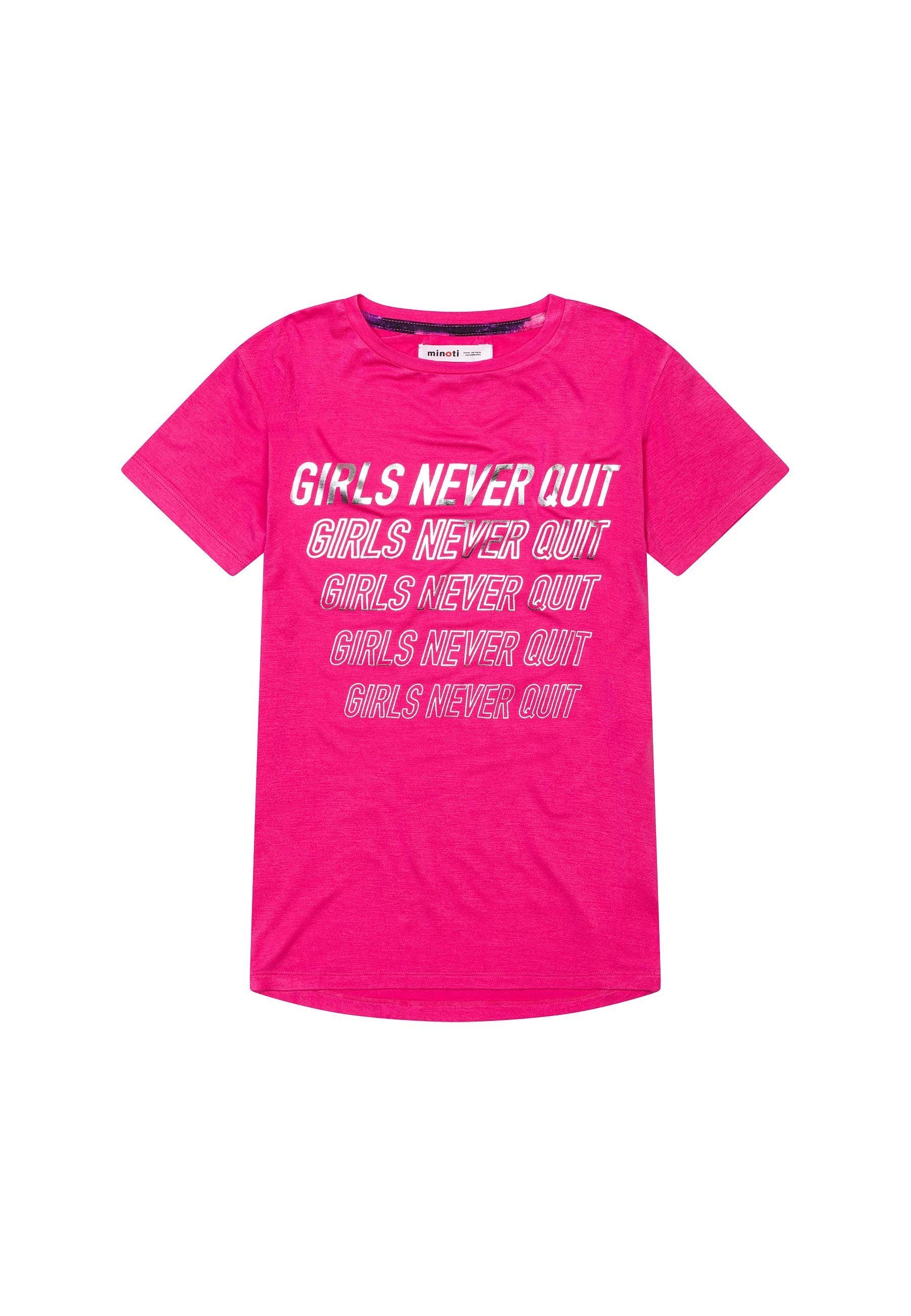 MINOTI Laufshirt Schlabber-T-Shirt Never Quit (3y-14y)