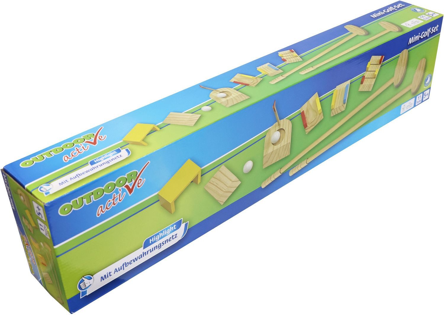 Spiel Outdoor active Minigolf-Set 11-teilig