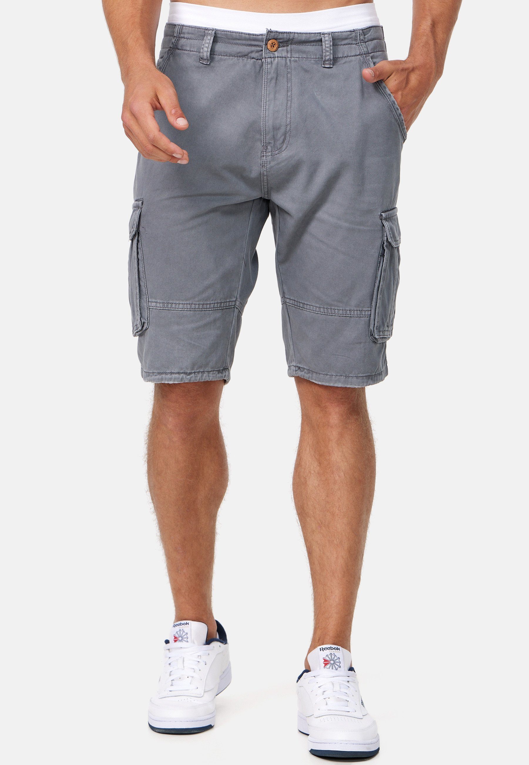 Indicode Cargoshorts Herren Monroe Cargo Cargo Shorts Herrenshorts mit 6 Ta günstig online kaufen